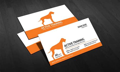 dog business card templates free